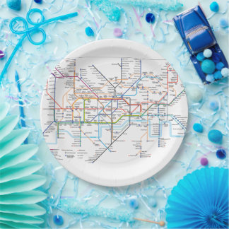 Assiettes En Carton Plaque de transport Londres