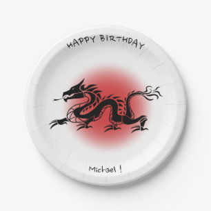 Assiettes En Carton Plaque d'identification d'anniversaire