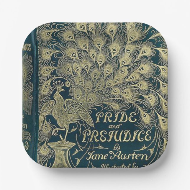 Assiettes En Carton Plaque d'ornement et de préjugé (Recto)