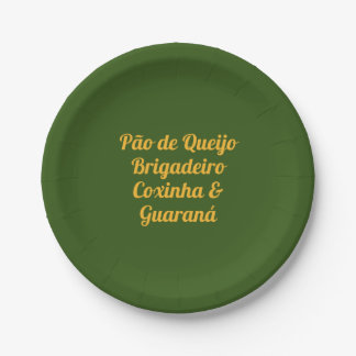 Assiettes En Carton Plaque du Parti Brésilien