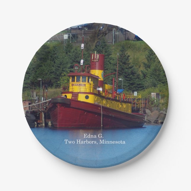 Assiettes En Carton Plaque Edna G (Devant)