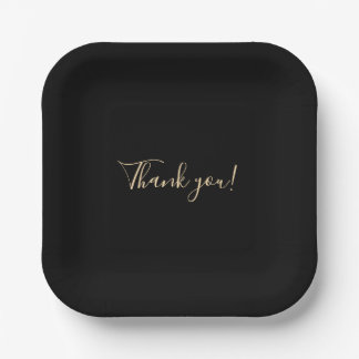 Assiettes En Carton Plaque en Merci Arrière - plan noir
