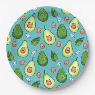 Assiettes En Carton Plaque en papier Avocado