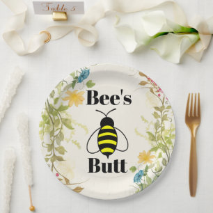 Assiettes En Carton Plaque en papier beurre d'abeille