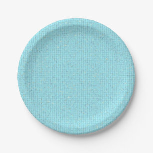 Assiettes En Carton plaque en papier bleu clair