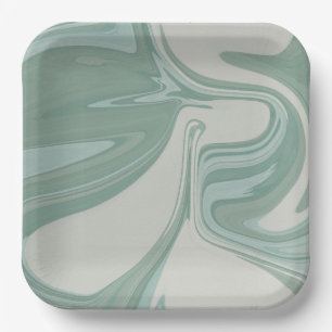 Assiettes En Carton Plaque en papier Carré pour Baby showers