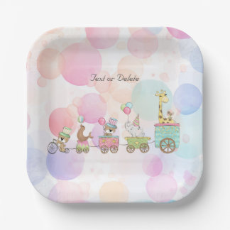 Assiettes En Carton Plaque en papier Circus Animaux