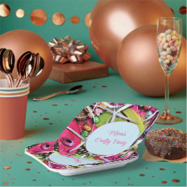 Assiettes En Carton Plaque en papier coloré à pâte artisanale