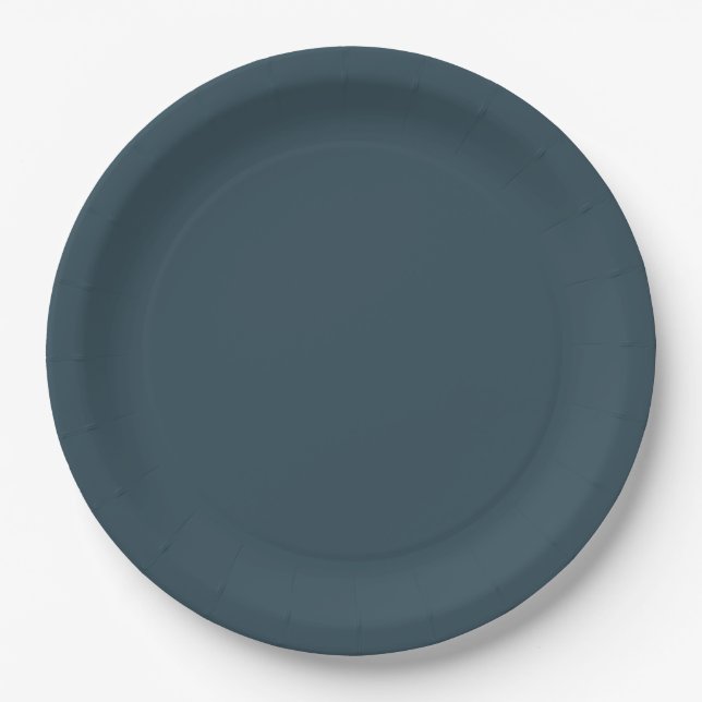 Assiettes En Carton Plaque en papier de coordonnées bleues (Devant)