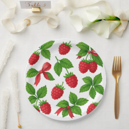 Assiettes En Carton Plaque en papier de framboise