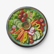 Plaque en papier de salade de mouton