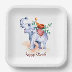 Assiettes En Carton Plaque en papier Diwali