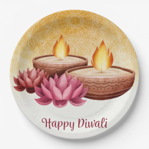 Assiettes En Carton Plaque en papier Diwali