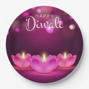 Assiettes En Carton Plaque en papier Diwali