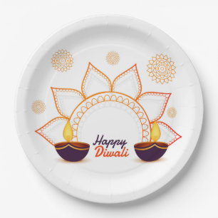 Assiettes En Carton Plaque en papier Diwali