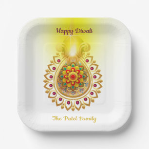 Assiettes En Carton Plaque en papier Diwali