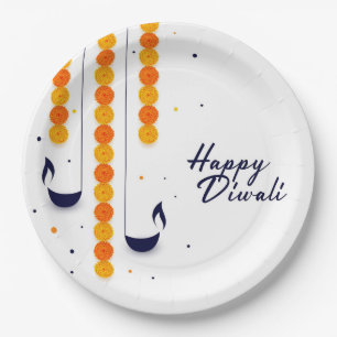 Assiettes En Carton Plaque en papier Diwali