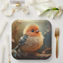 Assiettes En Carton Plaque en papier d'oiseau mignonne