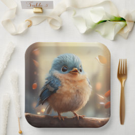 Assiettes En Carton Plaque en papier d'oiseau mignonne