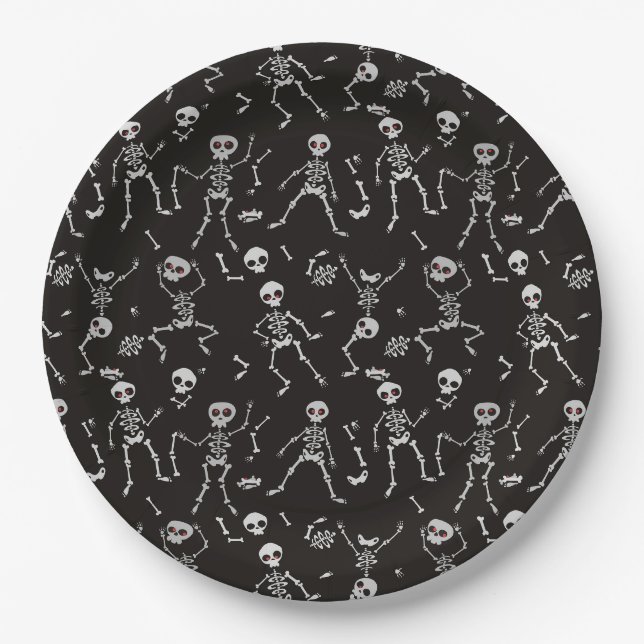 Assiettes En Carton Plaque en papier Halloween (Devant)