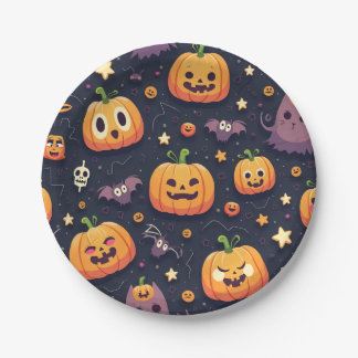 Assiettes En Carton Plaque en papier Holloween