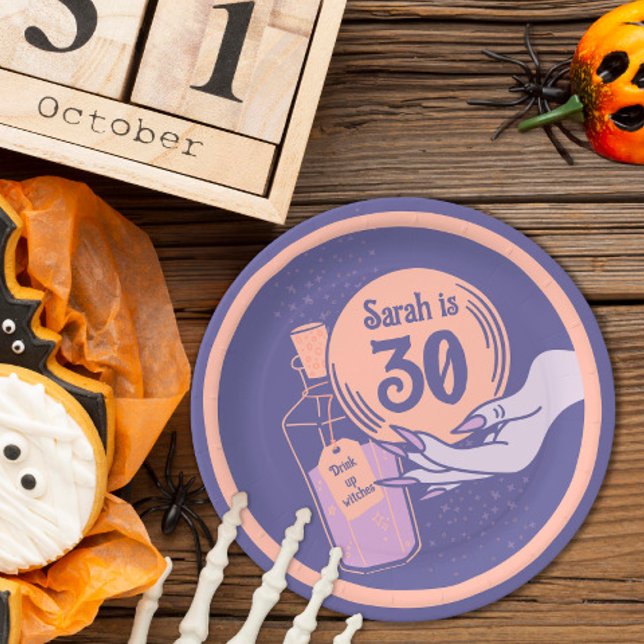 Assiettes En Carton Plaque en papier magique mystique d'Halloween perd (Créateur téléchargé)