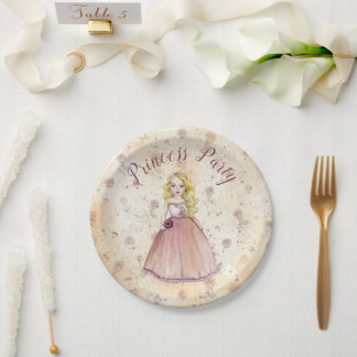 Assiettes En Carton Plaque en papier mignonne pour Princess Party