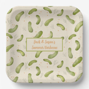 Assiettes En Carton Plaque en papier Motif de chiche d'été