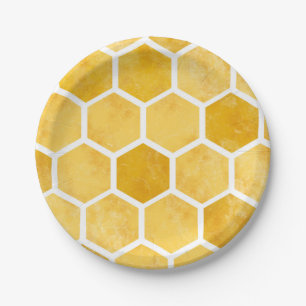 Assiettes En Carton Plaque en papier peigne jaune