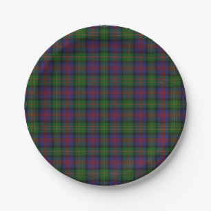 Assiettes En Carton Plaque en papier plaqué Clan Tartan
