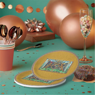 Assiettes En Carton Plaque en papier pour armoiries