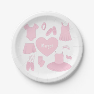Assiettes En Carton Plaque en papier pour vêtements de ballet - Arrièr