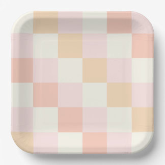 Assiettes En Carton Plaque en papier rose