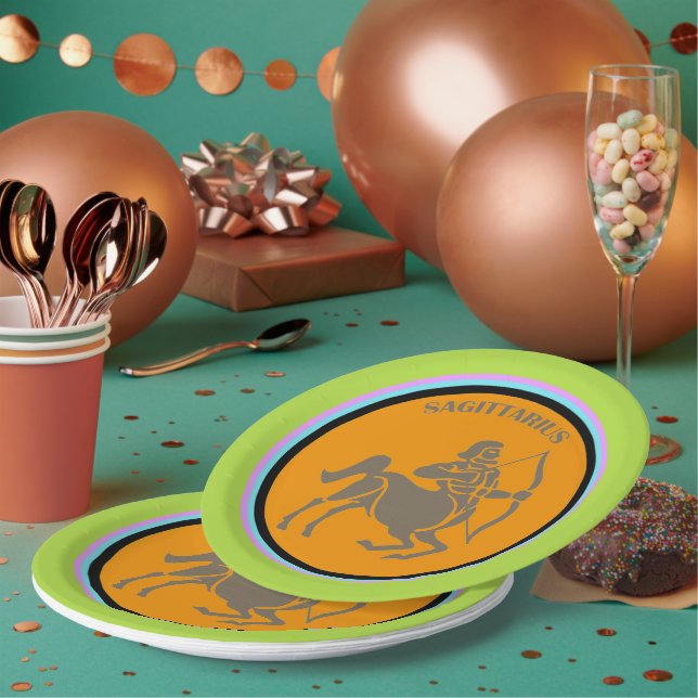 Assiettes En Carton Plaque en papier Sagittarius (Multi)