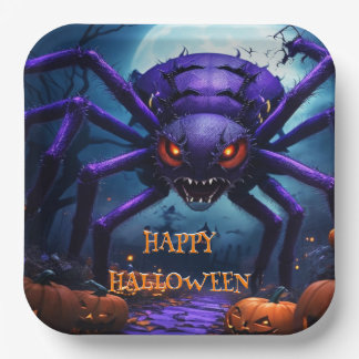 Assiettes En Carton Plaque en papier Spider Monster