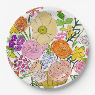 Assiettes En Carton Plaque florale | Poppy + Patrick