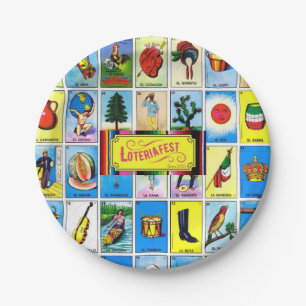 Assiettes En Carton Plaque LoteriaFest
