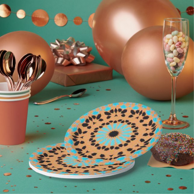 Assiettes En Carton Plaque papier 74 (Multi)
