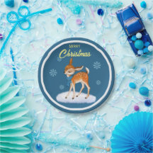 Plaque papier à thème Noël mignonne customisée