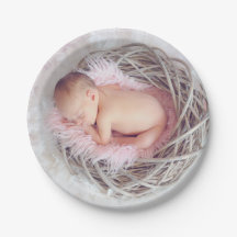 Plaque papier à thème pour bébé