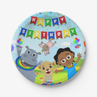 Assiettes En Carton Plaque papier Akili & Friends 2