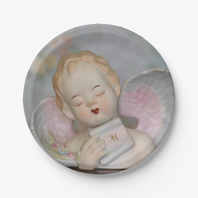 Assiettes En Carton Plaque Papier Angel (Devant)