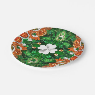Assiettes En Carton Plaque papier avec design irlandais