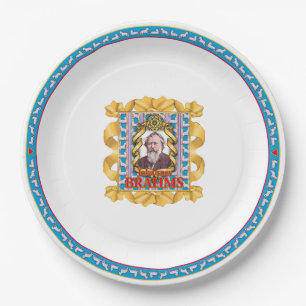 Assiettes En Carton Plaque papier Brahms