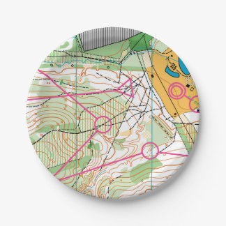 Assiettes En Carton Plaque papier - carte d'orientation