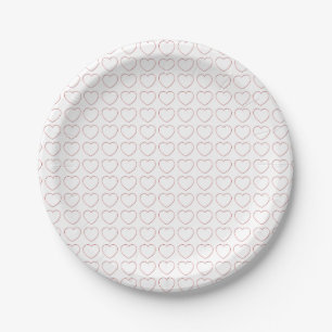 Assiettes En Carton Plaque papier - Coeurs de fil multiples