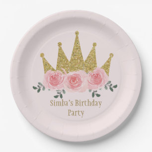 Assiettes En Carton Plaque Papier de la Couronne Princess