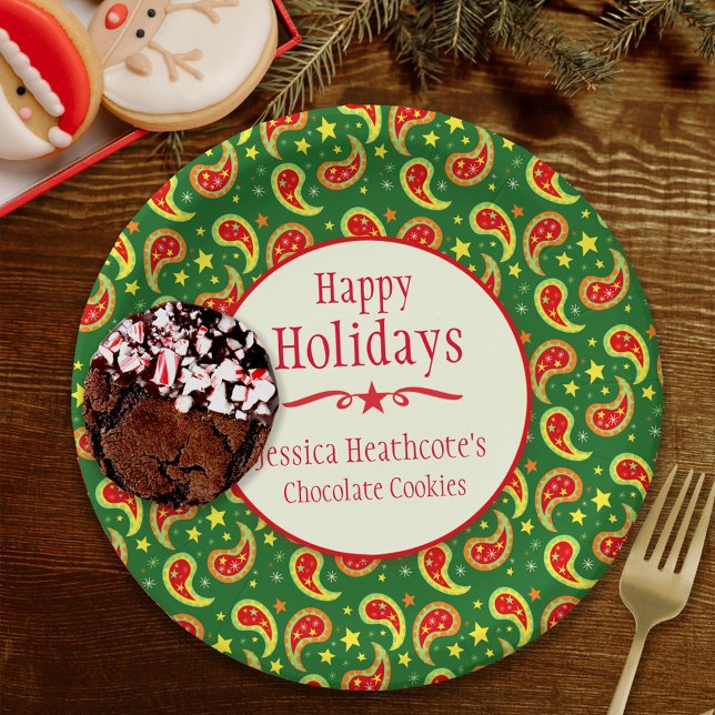 Assiettes En Carton Plaque papier d'échange de biscuits de Noël (Créateur téléchargé)