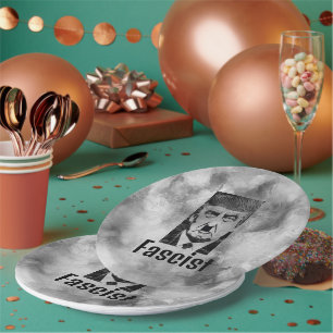 Assiettes En Carton Plaque papier fasciste Trump