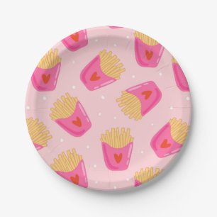 Assiettes En Carton Plaque Papier Fries Française